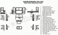 Декоративные накладки салона Dodge Durango 2001-2003 Bench Seats, без двери Panel, 26 элементов.