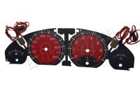 BMW E46 светодиодные шкалы (циферблаты) на панель приборов - дизайн 4