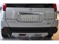 Nissan X-Trail T31 (2007-2010) пластиковая накладка на задний бампер, защита нижняя