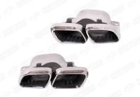 Mercedes-Benz C-Klasse W205 Coupe рестайлинг 2018 - н.в. Насадки на глушитель 6.3S AMG хром