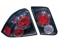 Honda Civic (00-03) 4 дв. седан фонари задние черно-хромированные, комплект 2 шт.