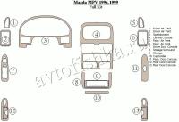 Декоративные накладки салона Mazda MPV 1996-1999 полный набор