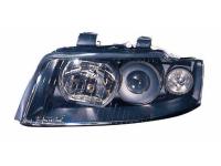 Audi A4 (01-04) фары передние линзовые черные, под корректор, комплект 2 шт.