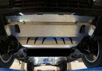 Mitsubishi Pajero (07–) Защита днища, из 4 частей, алюминий (V-3,0, 3,2D)