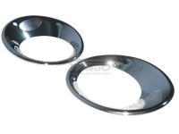 Nissan Qashqai (2006-2012) накладки хромированные на фонари заднего бампера, комплект 2 шт.