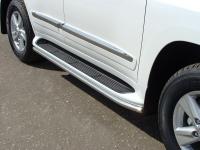 Lexus LX (07–/12–) Защита порогов 42,4 мм