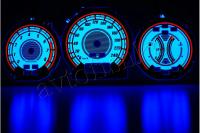 Honda Accord (98-03) светодиодные шкалы (циферблаты) на панель приборов - дизайн 2