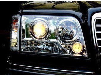 Mercedes E W124 (93-95) фары передние линзовые хромированные, комплект 2 шт.