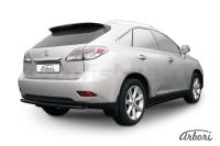 Защита заднего бампера Arbori d57 черная LEXUS RX-350/RX-270 2012-