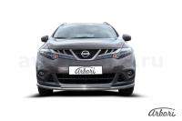 Защита переднего бампера Arbori d57+d42 двойная NISSAN MURANO 2011-