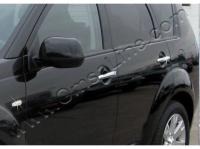 Mitsubishi Outlander (02-06) накладки на ручки дверей из нержавеющей стали, комплект на 4 двери