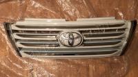 Toyota Land Cruiser Prado 150 (13-17) решетка радиатора белая в дизайне Lexus LX