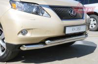 Lexus RX (09–11) Защита переднего бампера 76/60 мм двойная