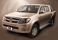 Toyota Hilux (06–/09–/12–) Дефлекторы боковых окон, 4 части, темные=92492047SB