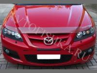 Дефлектор капота дымчатый Mazda 6 2002-2007