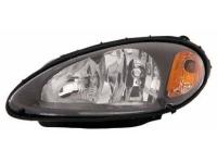 Chrysler PT Cruiser (01-05) USA фары передние черные прозрачные с желтым рефлектором, комплект 2 шт.