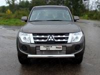 Mitsubishi Pajero (11–) Защита передняя (овальная) 75х42 мм