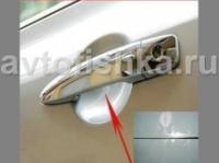 Универсальные защитные пленки под внешние дверные ручки, комплект 4 шт. размер 90х90мм