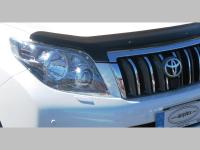 Toyota Land Cruiser Prado 150 (10-) прозрачная защита фар, поликарбонат, комплект 2 шт.