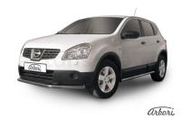 Защита переднего бампера Arbori d57 длинная NISSAN QASHQAI 2007-2009
