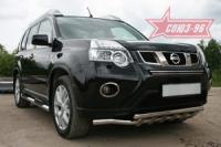 Декоративный эл. воздухозаборника верх. d16 (из 2 труб.) Nissan X-Trail 2011 (лок.сборка С-Пт) хром, NXTR.97.2184