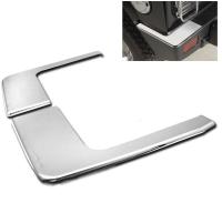 Hummer H2 (02-08) хромированные накладки на задний бампер, комплект 2 шт.