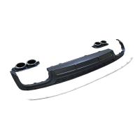 Диффузор S6 S-line с насадками для Audi A6 2019+