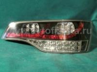 Audi Q7 (05-) черные светодиодные задние фонари, комплект 2 шт.