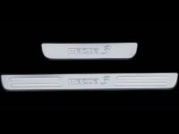 Mazda 3 седан (03-) накладки порогов дверных проемов из нержавеющей стали, комплект 4 шт.