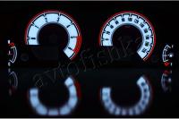 Nissan Pathfinder R51 / Navara D40 светодиодные шкалы (циферблаты) на панель приборов - дизайн 1