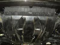 Kia Rio (11–/15–) Защита картера двигателя и кпп, композит 6 мм (V-все)