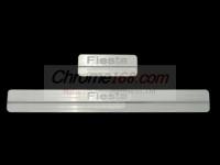 Ford Fiesta (08-) седан накладки порогов дверных проемов из нержавеющей стали с подсветкой, комплект 4 шт.