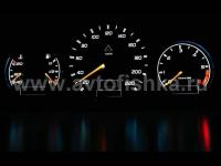 Mercedes W202 C class 1993-1995 светящиеся шкалы приборов - накладки на циферблаты панели приборов, дизайн № 1