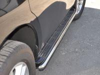 Nissan Patrol Y62 (2010-) пороги боковые, труба из нержавеющей стали D42