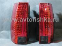 Chevrolet Tahoe, Suburban, GMC Yukon, Denali (07-) фонари задние светодиодные красно-тонированные в стиле Escalade, комплект 2 шт.