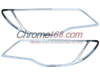Honda Civic (06-) накладки хромированные на передние фары, пластиковые, комплект 2 шт.