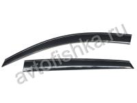 BMW X6 E71 (2008-) дефлекторы боковых окон темные, ветровики, комплект 4 шт.