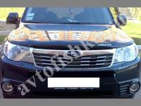 Дефлектор капота темный с надписью Subaru Forester 2008-2012