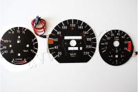 Mercedes 190 W201 светодиодные шкалы (циферблаты) на панель приборов - дизайн 2