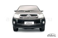 Защита переднего бампера Arbori d57 радиусная черная TOYOTA HILUX 2008-2011