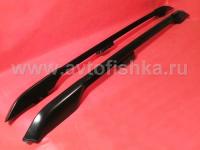 Toyota Land Cruiser Prado 150 (10-) черные продольные рейлинги на крышу, дизайн Оригинал Toyota, комплект 2 шт.