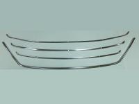 Hyundai ix35 (10–/14–) Окантовка на решетку радиатора (1 часть) + накладки на решетку (3 части) (нерж.)