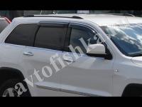 Дефлекторы боковых окон 4 части темные Jeep Grand Cherokee 2011-