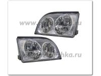 Mercedes S W140 (92-99) фары передние хромированные, комплект 2 шт.