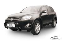Защита передняя Arbori d76 низкая черная TOYOTA RAV-4 L 2009-2010
