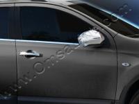 Nissan Qashqai +2 (2010-) нижние молдинги стекол из нержавеющей стали