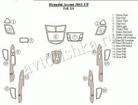 Декоративные накладки салона Hyundai Solaris 2012-н.в. полный набор.