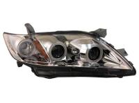Toyota Camry V40 (06-09) фары передние линзовые хромированные, с тремя светящимися ободками, комплект 2 шт.