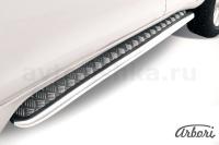 Защита штатных порогов Arbori d57 с листом TOYOTA LAND CRUISER PRADO J150 2014-