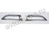 Honda CR-V (2012-) хромированные рамки на катафоты заднего бампера, в комплекте 2 шт.